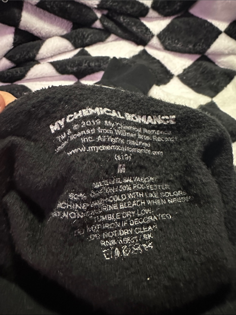 My Chemical Romance Black Cropped Hoodie with Pink Graphic - Picture 6 of 6